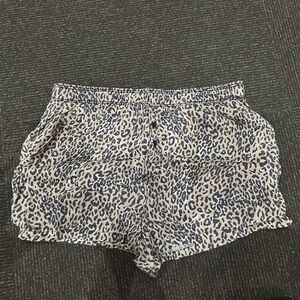 PINK Victoria's Secret Leopard Print Shorts - Black and Cream